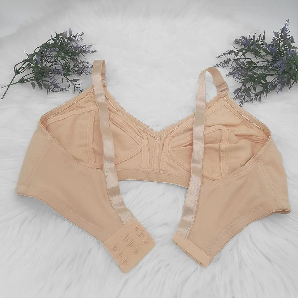 Large Size Bra 36-50 C D E D Cup Bras for Women Push Up Seamless BH Non-padded Ladies Sexy Full Cup Underwear Plus Size Bra C01