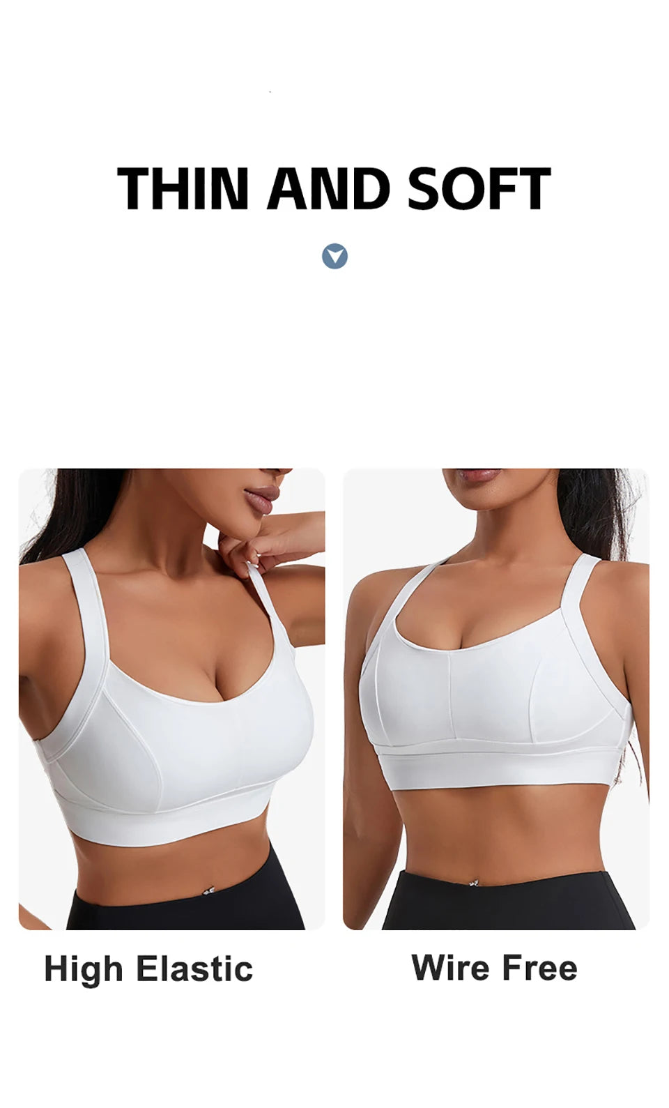 Women High Impact Sports Bra Criss Cross Back Padded Bra Workout Fitness Sports Yoga Bras Shockproof Sport Crop Top Vest