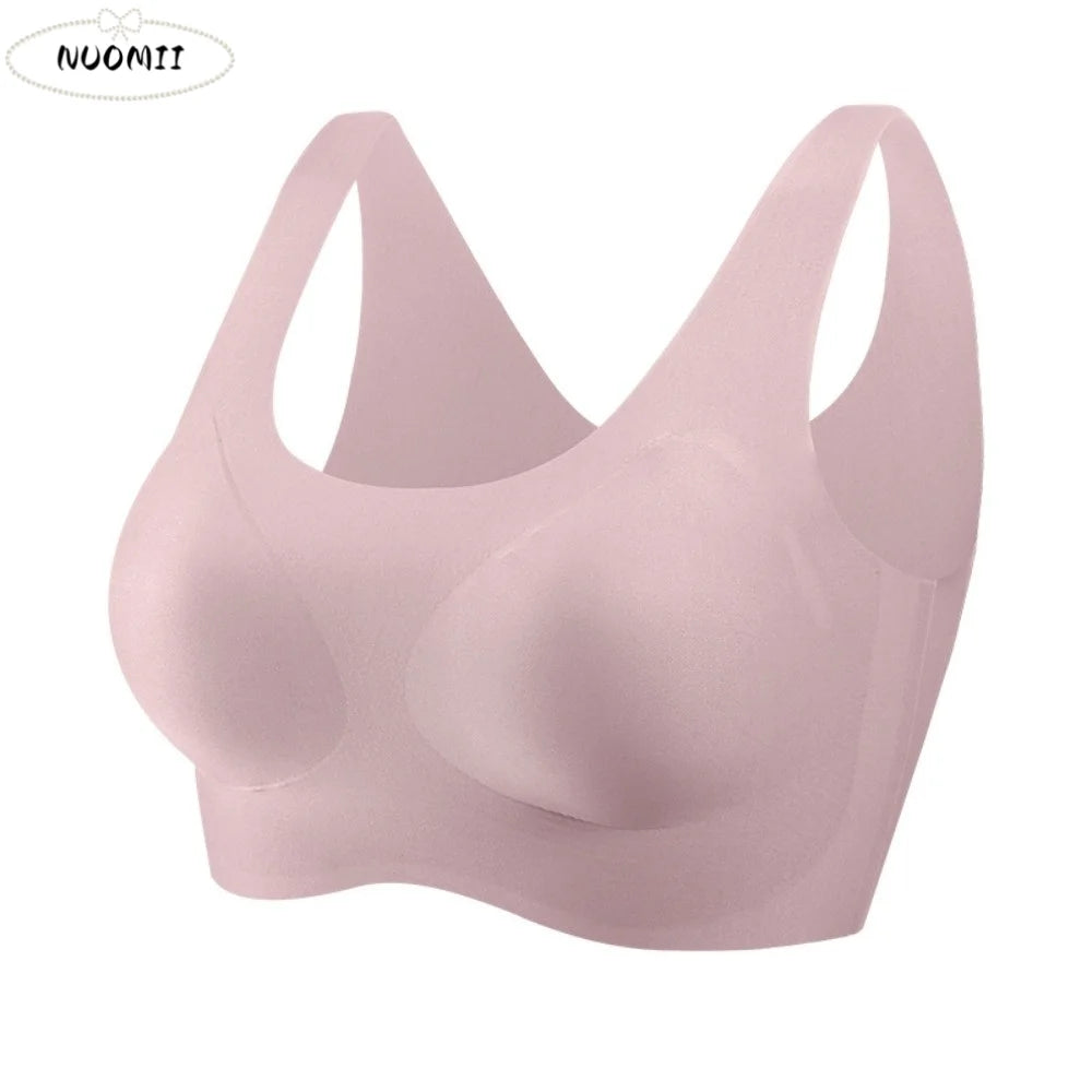 Comfortable Close-fitting Wireless Bra Shockproof Gathered Breasts Seamless Bralette Underwear Lingerie Sports Bra Pilates