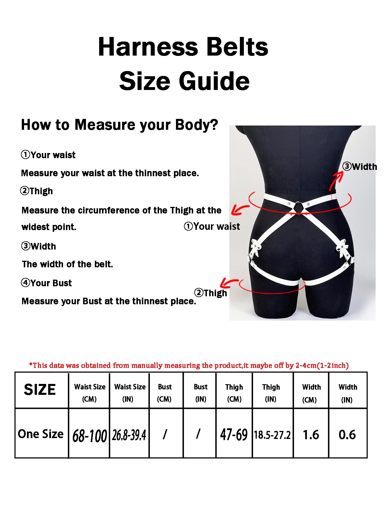 Women PU Leather Decor Harness Sexy Bow Bondage Suspender Erotic Lingerie Thigh Garter Belt Adjustable Waist Accessories