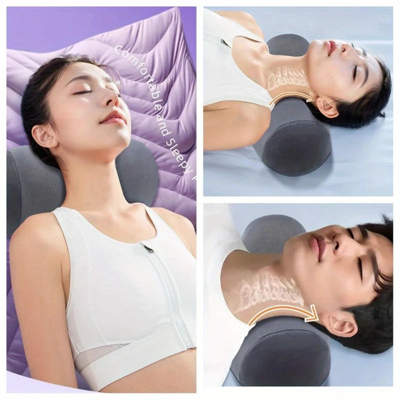 Simple Solid Color Cervical Pillow for Sleep Assistance, Cervical Pillow for Adult Sleep Massage, Cervical Pillow for Protection
