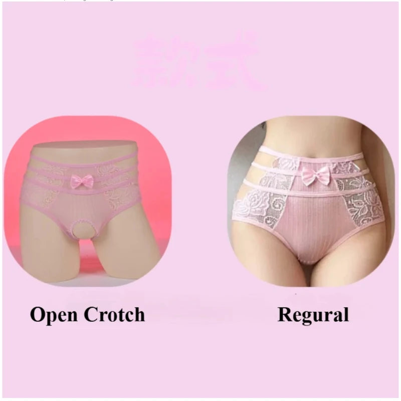 Unisex Sexy Oily Glossy See Through Briefs Couple Lingerie Panties Men Gay Sissy Silky Smooth Shiny Underwear with Sheath Pouch