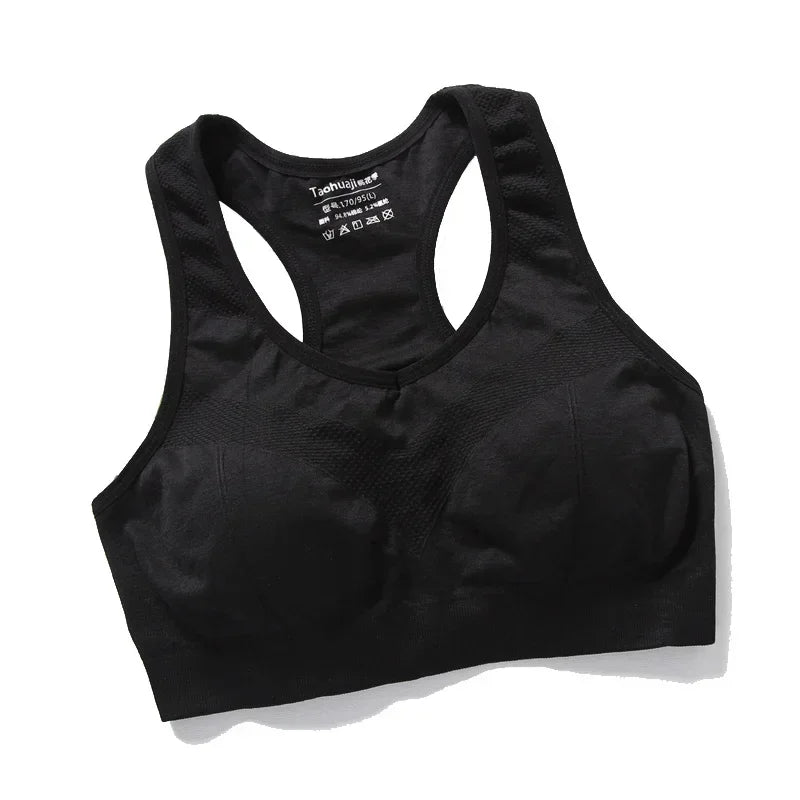 New Women Sports Bra Top Push Up Fitness Bra Underwear Sport Tops Breathable Running Vest Gym Active Bras Seamless Yoga Bra