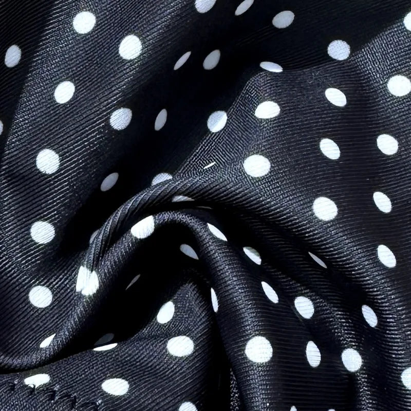 Bikini Swimsuit Women 2026 Cute Sexy with Tie Straps Small Chest Gathering Polka Dot Two-piece Triangle Swimsuit Vacation Spring