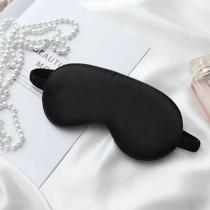 Luxurious Silk-Feel Sleep Set - Ultra-Soft Eye Mask, for Travel or Home - Cozy, Versatile Accessories