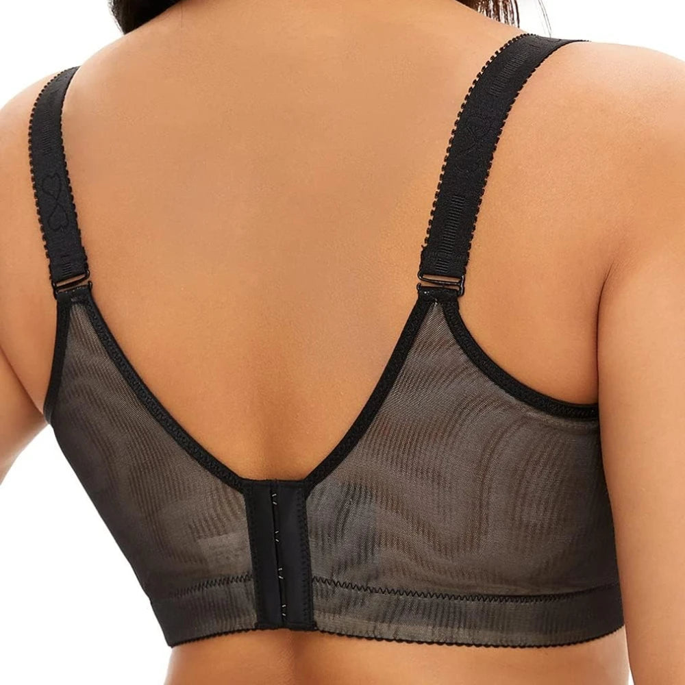 Ladies' Super Push-Up Bras with Lace-Up Steel Ring Comfortable Soft Cushion and Enhanced Support