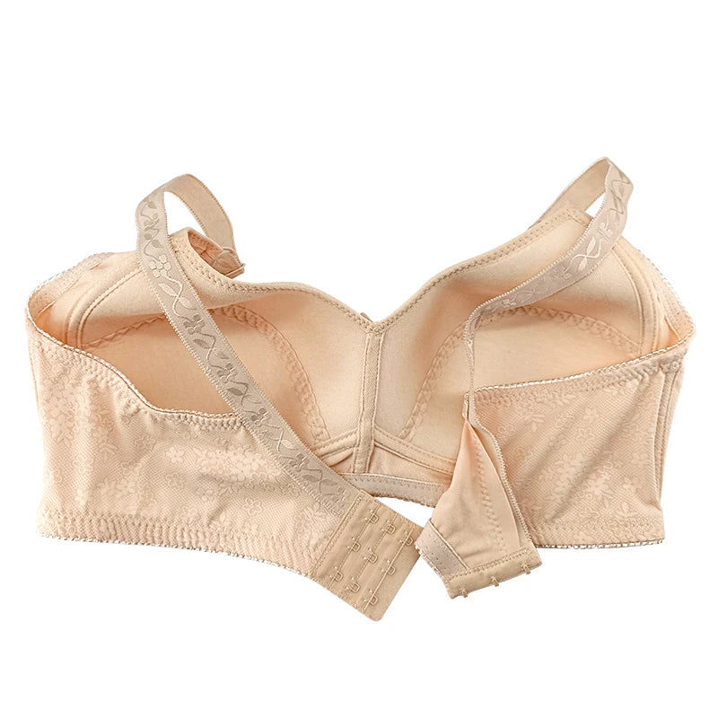 Plus Size Wireless Bra Full Coverage Soft Comfort Bras for Women Side Support Underwear No Underwire Brassiere Breathable