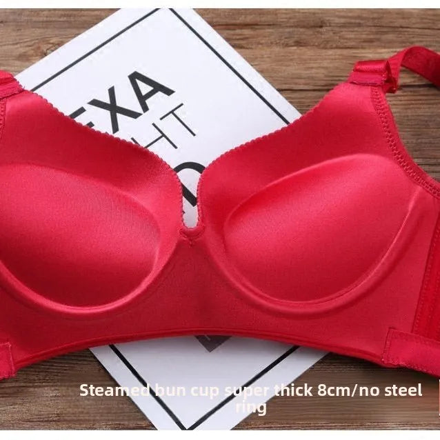Ultra Push Up Bra with 8cm Lift Pads Wireless Seamless Side Support for Small Chest A Cup Enhancement for Flat Chest Comfortable