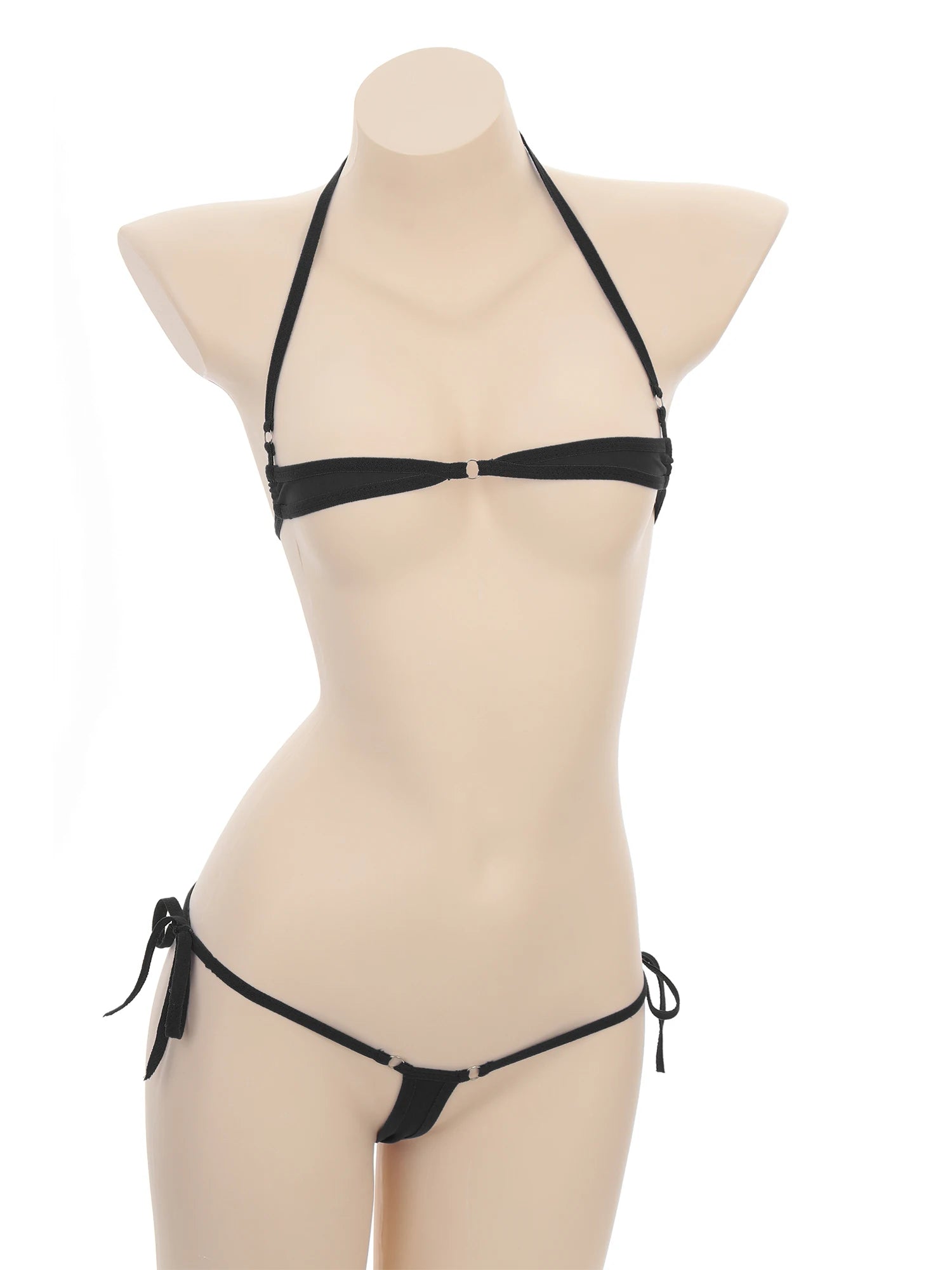 Bikini Swimsuit Outfits for Women Sexy Micro Mini Bikini Set Bandage Bra Thong Two Piece Swimwear Beachwear Bathing Suit Femme