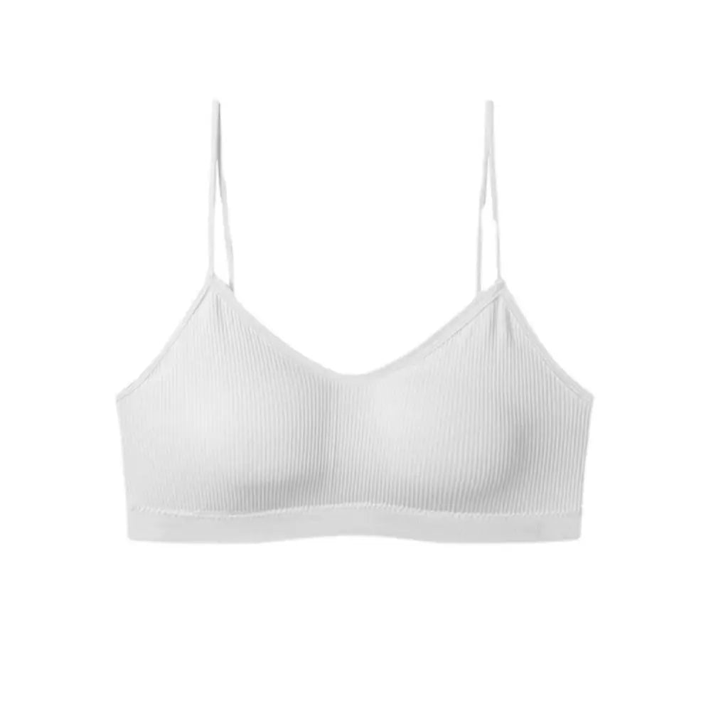 Portable Wireless Disposable Bras Straps with Chest Pad Disposable Bralette Cotton Bralettes for Women For Women