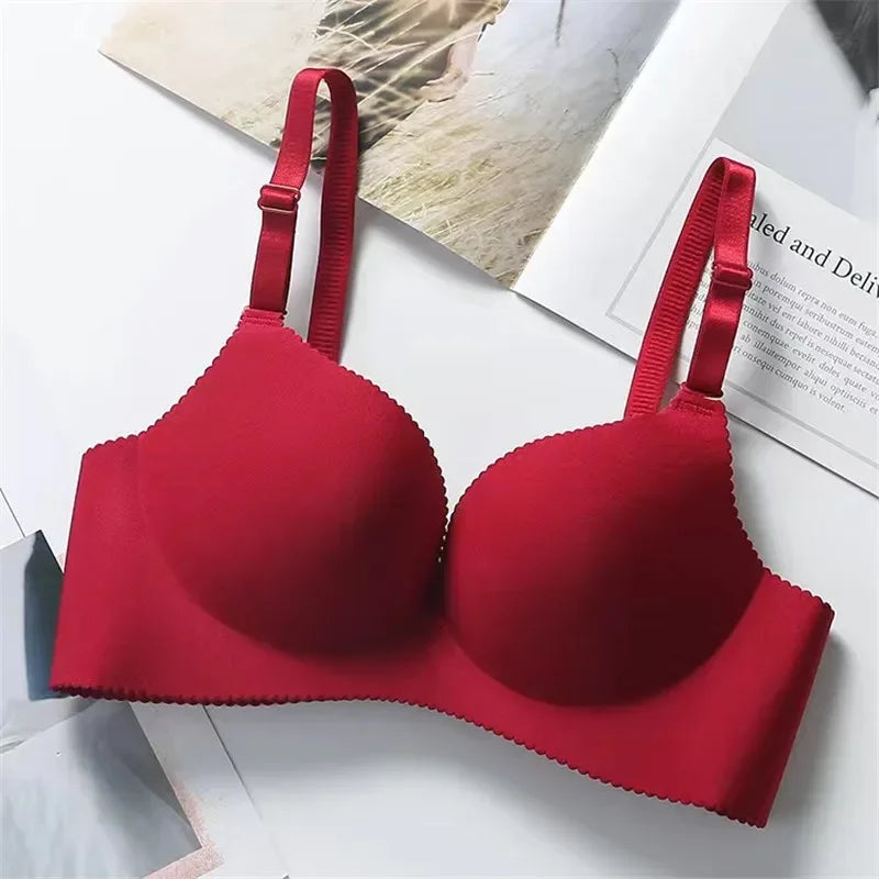 Wireless Seamless Bras for Women Push Up Bralette No Underwire, Ultra Soft Comfort Bra with Breathable Padding Sexy Everyday Li