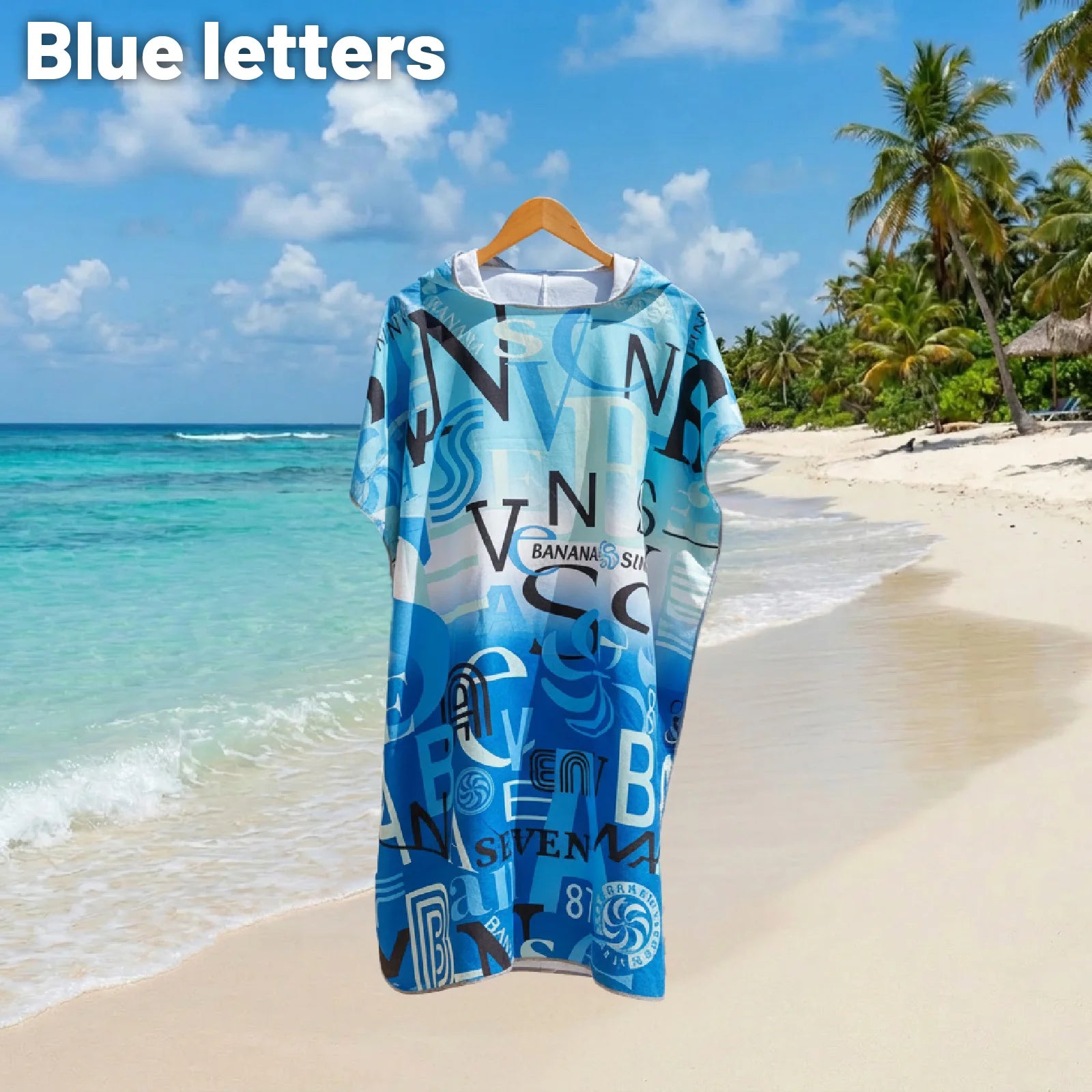 Hooded Beach Cover-Up Robe - Ultra-Soft Quick-Dry Microfiber Towel Sun Protection Swimwear Surf Cover-Up and Privacy Wrap