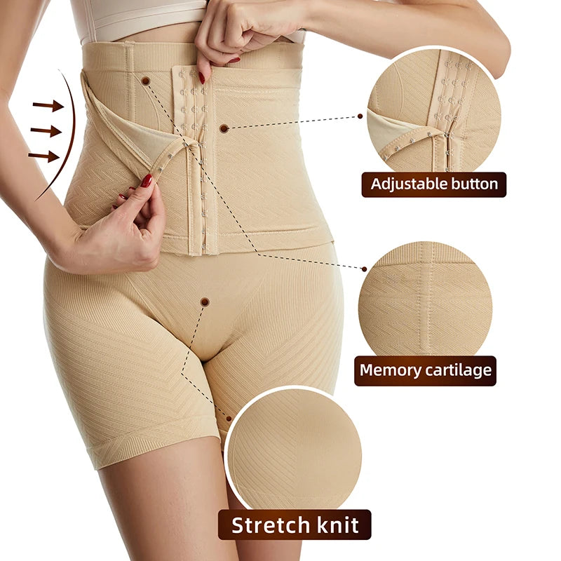 Shapewear for Women High Waist Trainer Panties Tummy Control Hip Butt Lifter Shorts Slimming Sheath Thigh Trimmer Body Shaper