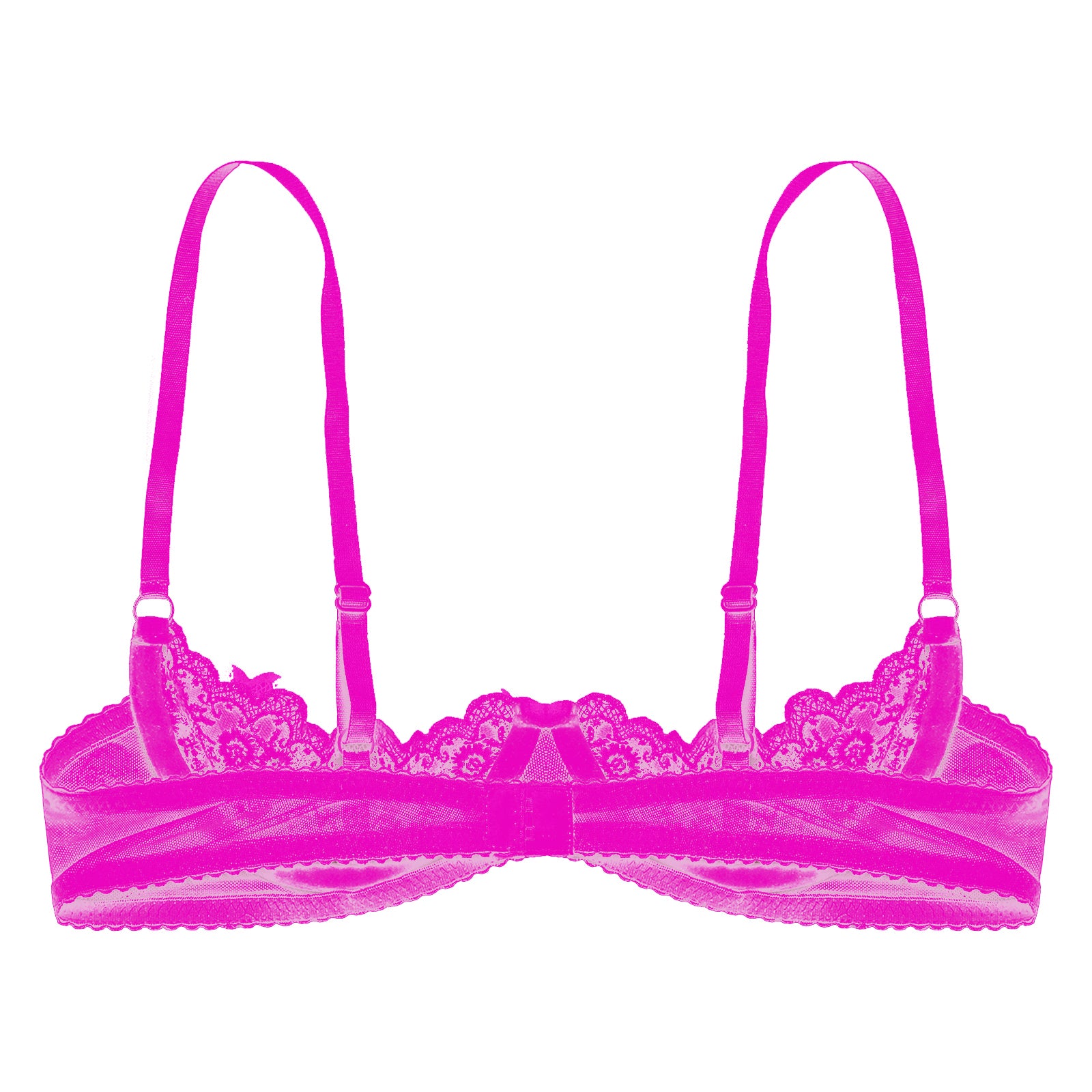 Sexy Womens Sheer Floral Lace Underwired Bra Underwear Unlined Brassiere Lingerie Bare Breast Exposed Open Nipples Bra Tops