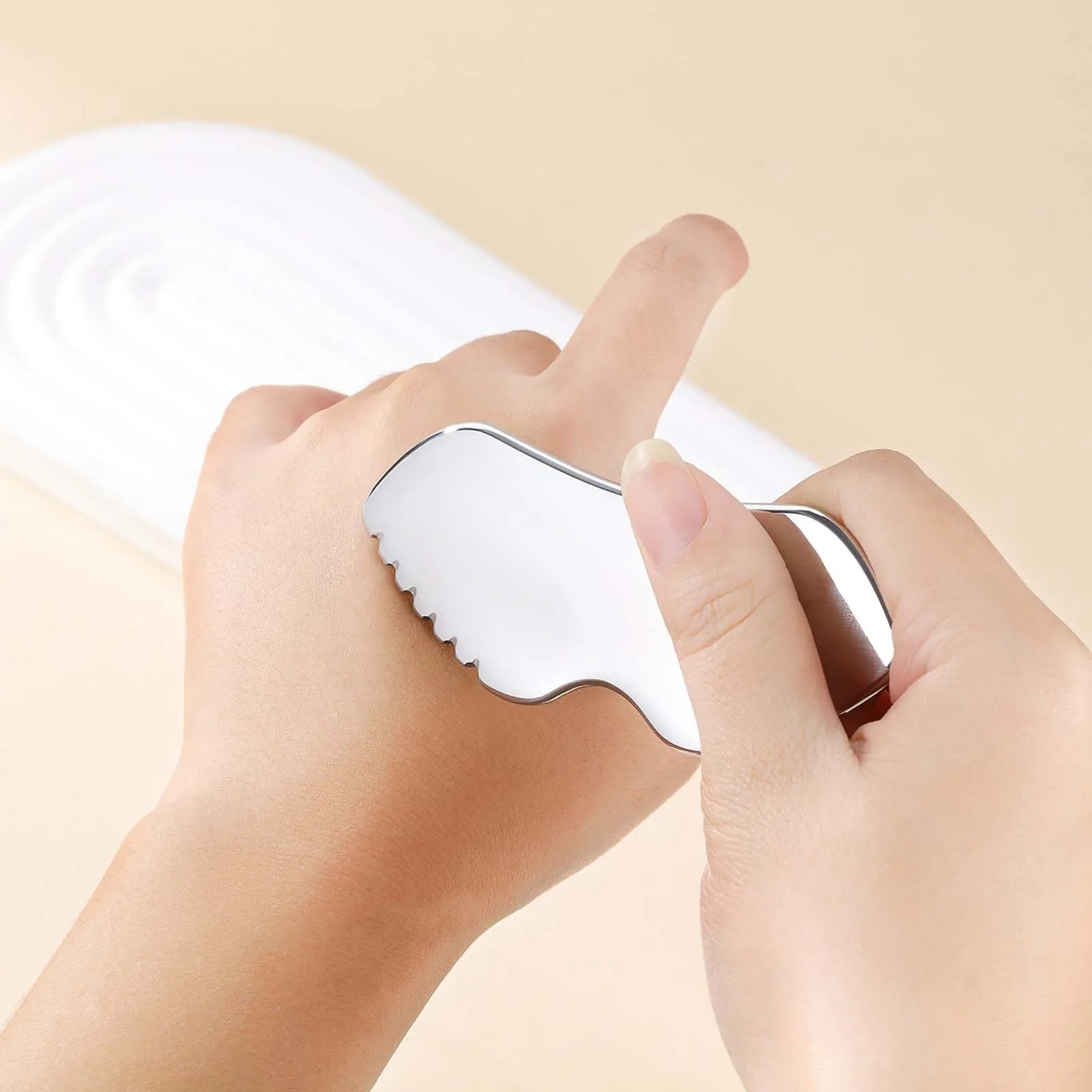Stainless Steel Guasha Beauty Tool Practical Face Body Beauty Relaxing Scraping Board for Women Stress Relief Beauty Tools