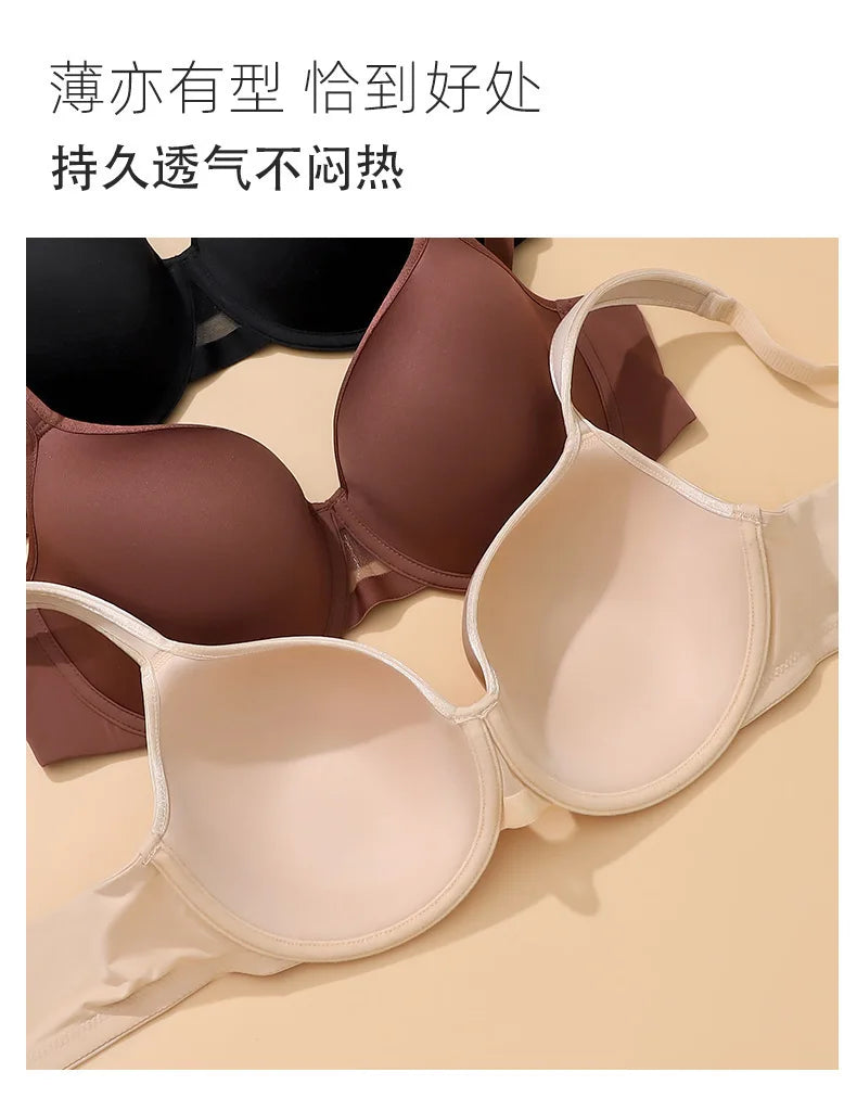 75 80 85 90 95 D E F G Stick On Bra Plus Size Lingerie For Women Large Bra Thin Brasier Mujer Brassiere Femme