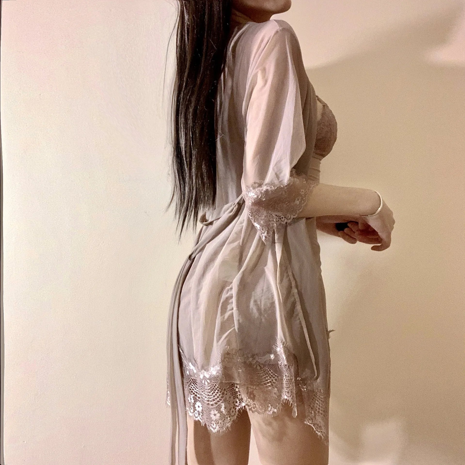 Women's Pajamas Pajama Sets Sleepwear Sexy Lingerie Nightwear Robe Gown Babydoll Nightgowns Suspender Lace Nightdress Home Wear