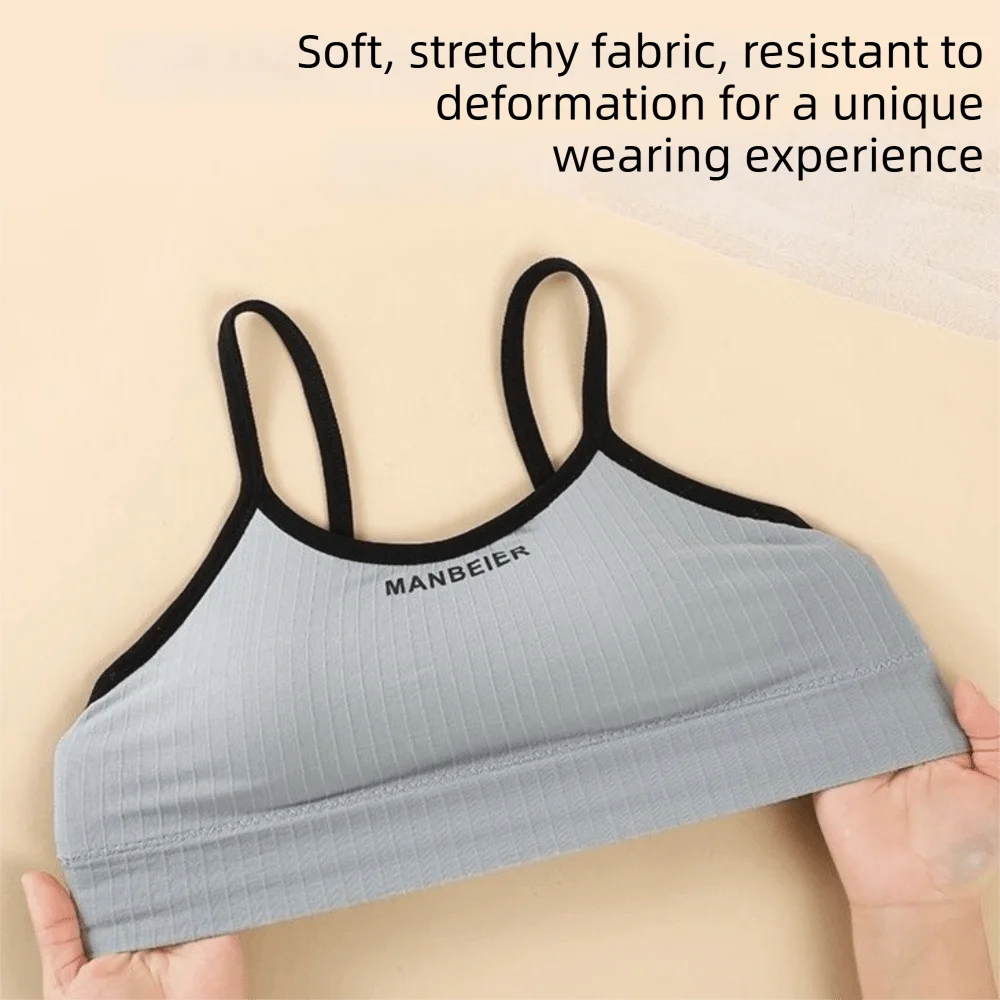 Basic Lingerie Wireless Bra Simple Elastic Brassiere for Women Underwear Seamless Bras Running