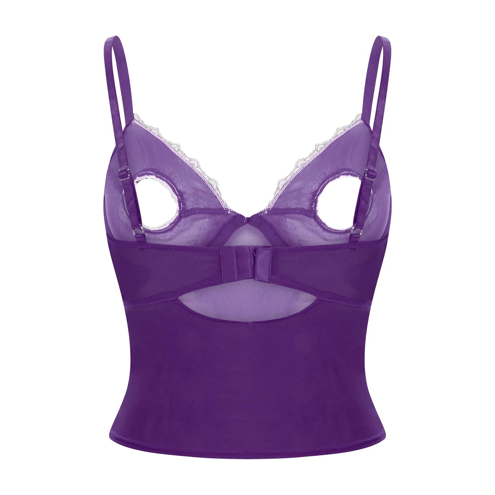 Women Bare Breast Exposed Cut Out Lace Bra Exotic Lingerie Porno Open Cup Bra Hollow Out Pad-free Underwired Brassier Vest Tops