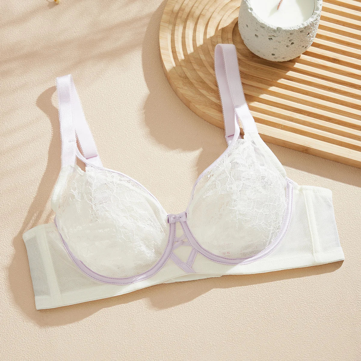 Sexy Unlined Bra for Women Lace Breast Collection Anti Sagging Bras Large Size 70-90 BCD Elegant French Bra