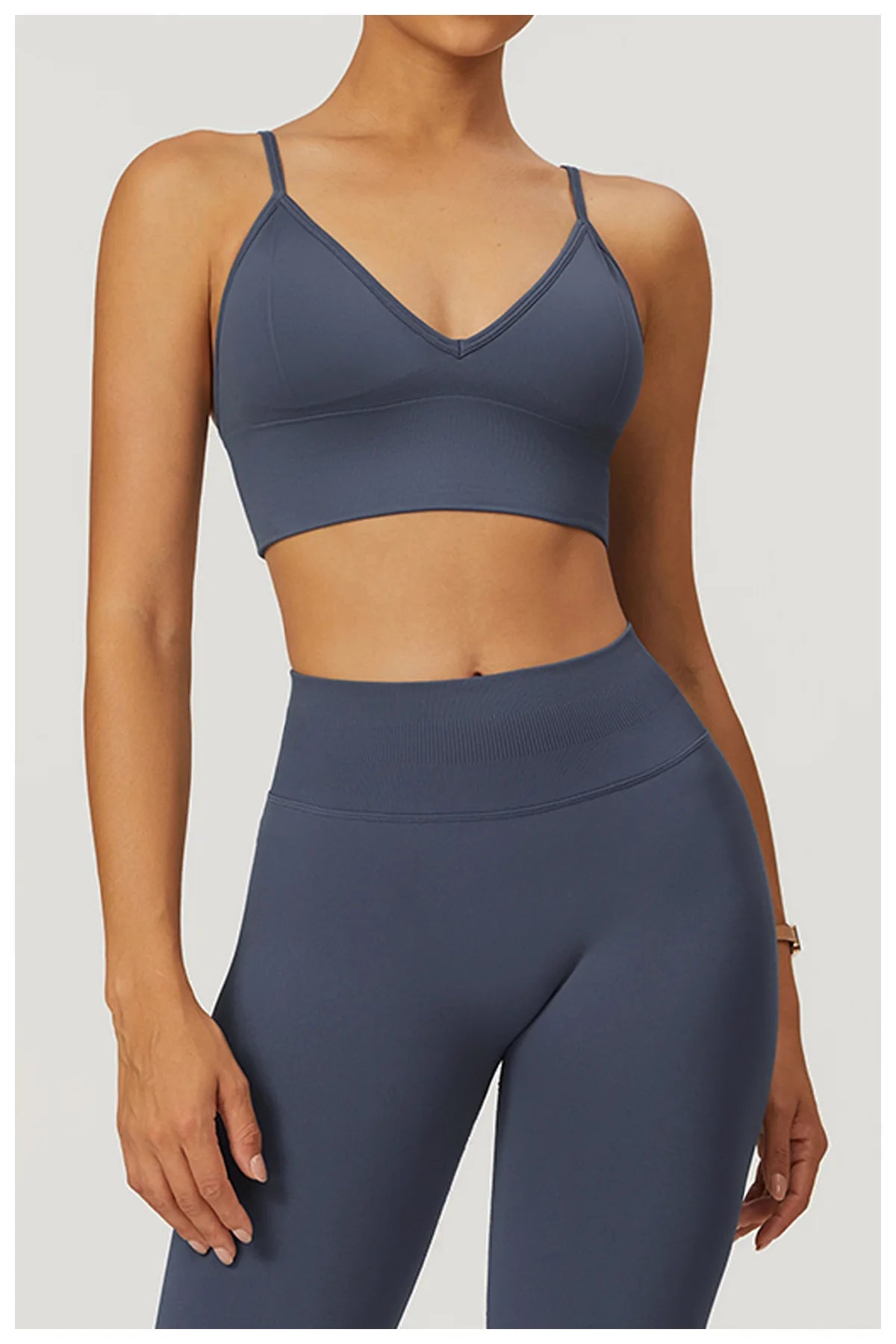 HBC Seamless Sports Bras for Women Fitness Yoga Bras With Removable Pads Adjustable Straps Gym Vest Top Bra Running Crop Top