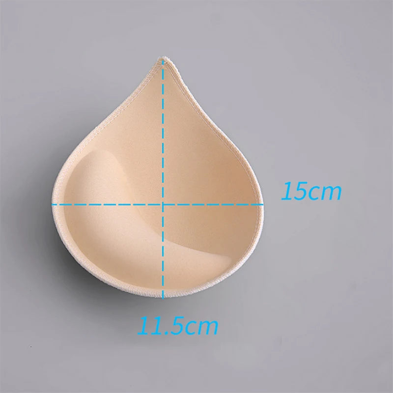 1-3 Pairs Woman Plunge Swimsuit Padded Set Sponge Thick  Foam Push Up Enhancer Chest Cup Bikini Inserts Bra Pad