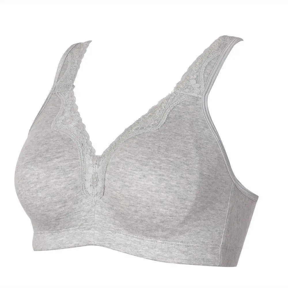 Bras  for Women  New Plus Size Underwear 95% Cotton Full Large Cup Comfortable Seamless Wireless Ultra-thin  Brassiere 115DEF