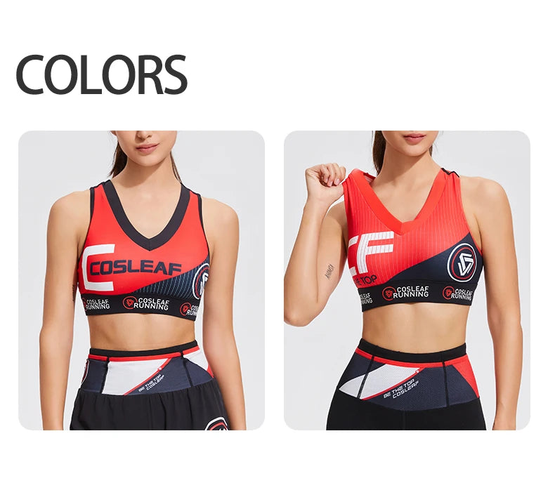 Sportswear Woman 2024 Sports Bras V Neck Shockproof Fitness Athletic Brassiere Running Tops Yoga Bra For Gym With Fixed Pads