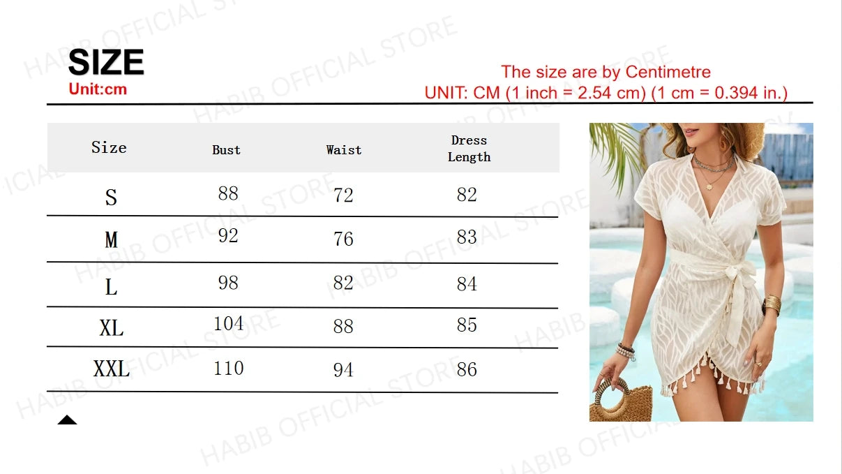 Swim Cover Up Lace White Beach Dress Sexy V-neck Long Cover up Woman Swimwear Bikini Tunic Long Pareos Robe Beachwear Outfit