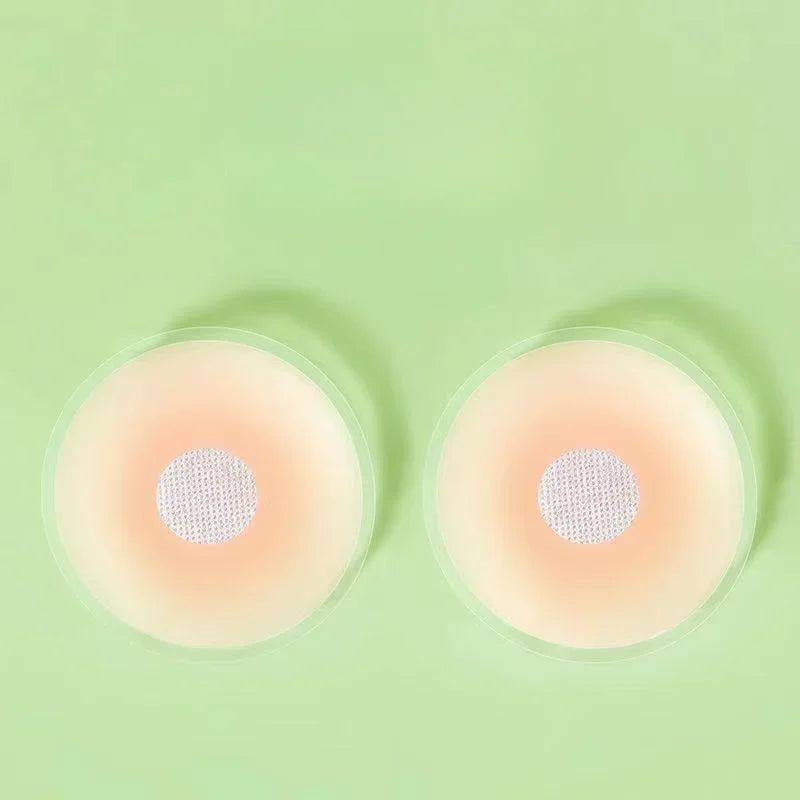 2Pcs Women Sexy Silicone Breast Lift Up Nipple Cover Reusable Bra Stickers Self Adhesive Invisible Chest Petals Strapless Bras
