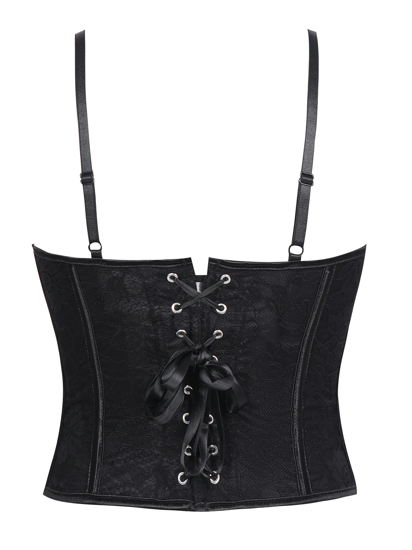 Front buttoned padded bra with steel frame for ladies  plunging tight fitting top Corset
