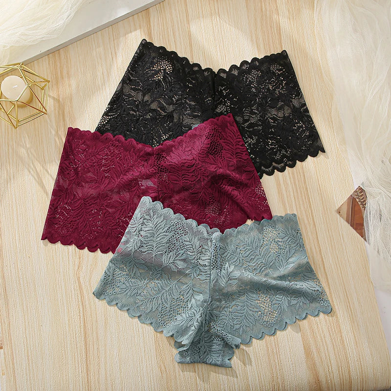 Sexy Lace Lingerie For Women Seamless High Waist Women's Panties Sexy Female Underwear Solid Comfort Hollow Out Briefs Intimates