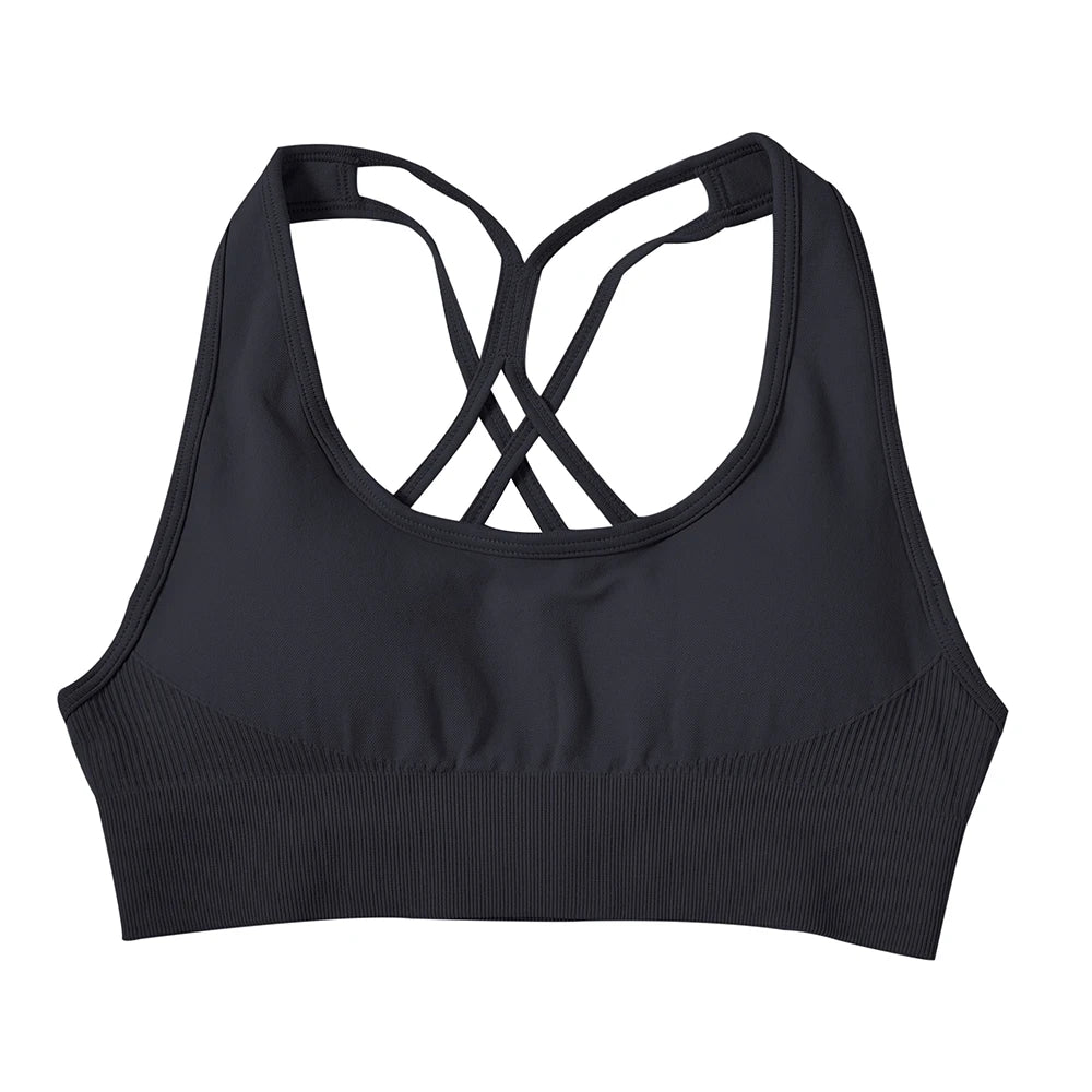 Women Yoga Bras Sexy Backless Sports Top Women Shockproof Breathable Underwear Bra Sports Top For Women Fitness Gym Top