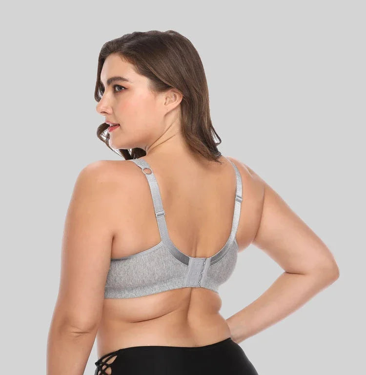 Ruralbras Minimizer Push Up Bras For Women Wireless Full Coverage Cotton Bra Seamless Top Plus Size 38 - 50 C D E F Cup BH C01
