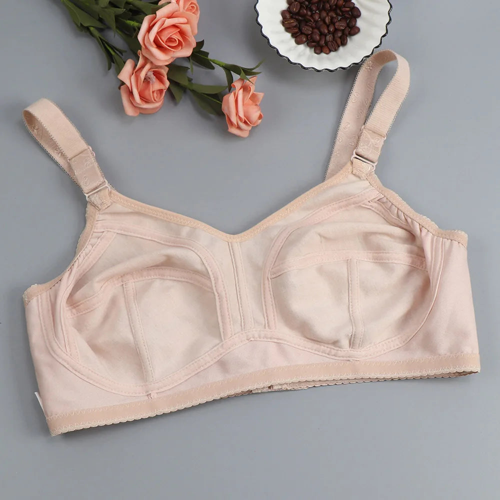 BCHRAYIUP Ladies Full Coverage Non-Wired Non Padded Bra Minimizer Comfort Soft Cup Bras 36 38 40 42 44 46 48 50 AA A B C D