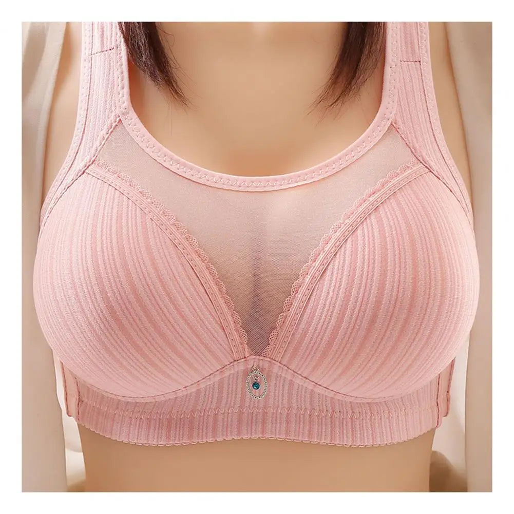 Women Seamless Wireless Bra Solid Color Bra with Chest Pad Traceless Breathable Wide Shoulder Strap Push-up Bra Sexy Ladies Bras