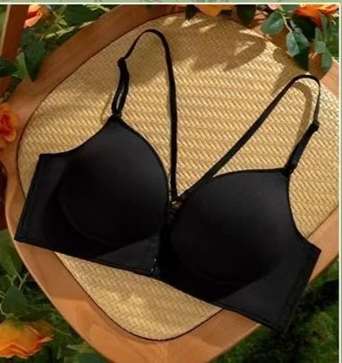 12cm Thickened Front Closure Push Up Bra - Ultra Thick Padded Lift for Small Chest, Deep Plunge Sexy Lingerie