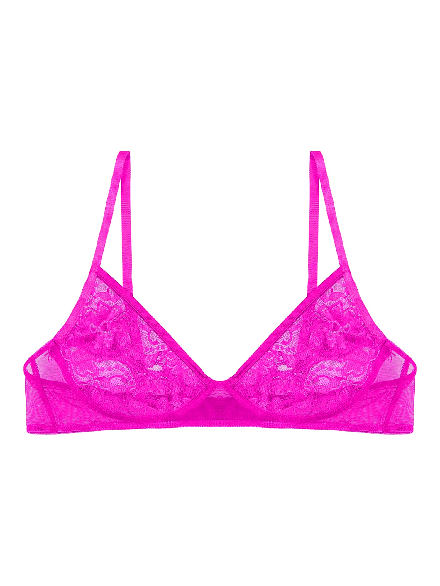 Women Nipple Exposed Bra Sexy Open Cup Lace Lingerie Exotic Brassiere Nightclub See-through Bralette Wire-free Unlined Bra Top