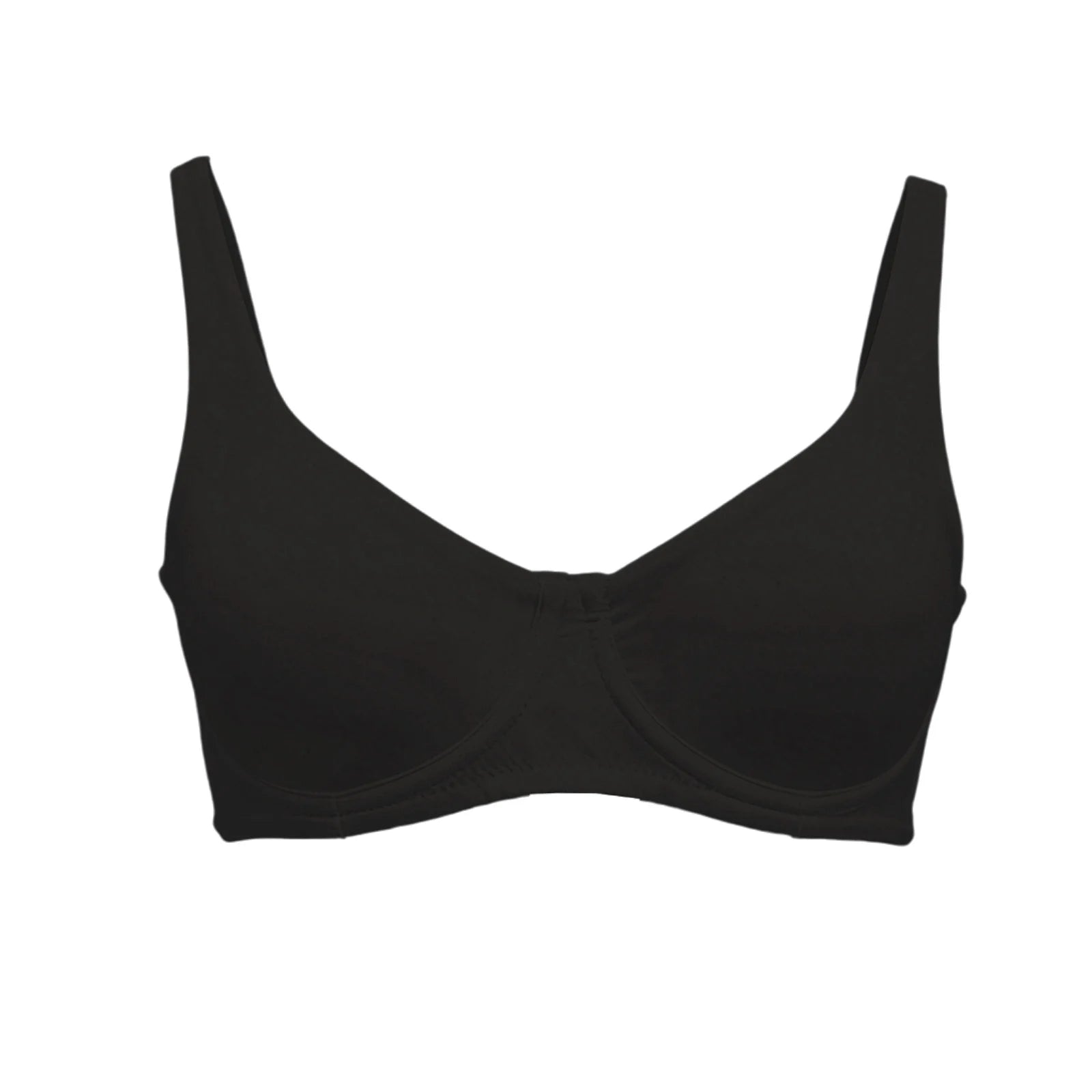 Women's Unlined Balconette Sport Bra Underwire Supportive Plus Size Daily Comfort Smooth Scoop Neck Invisible Under Every Outfit