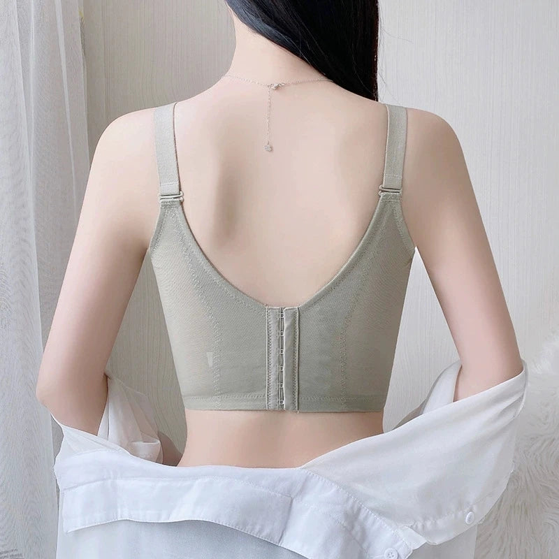 Wire Free Women's Full Coverage Non-Foam Lace Bra 34 36 38 40 42 B C D E F