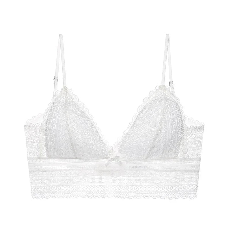 Backless Lace Bra Triangular Sexy Bralette Soft Low Back Biustonosz Women Lingerie Sexy Lace Bras for Women