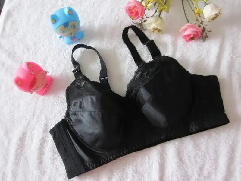 2020 Big Cup Women's Full Coverage Underwear Brand Embroidery Bra Black Green large Size 34 36 38 40 42 44 46 48 B C D E F G H