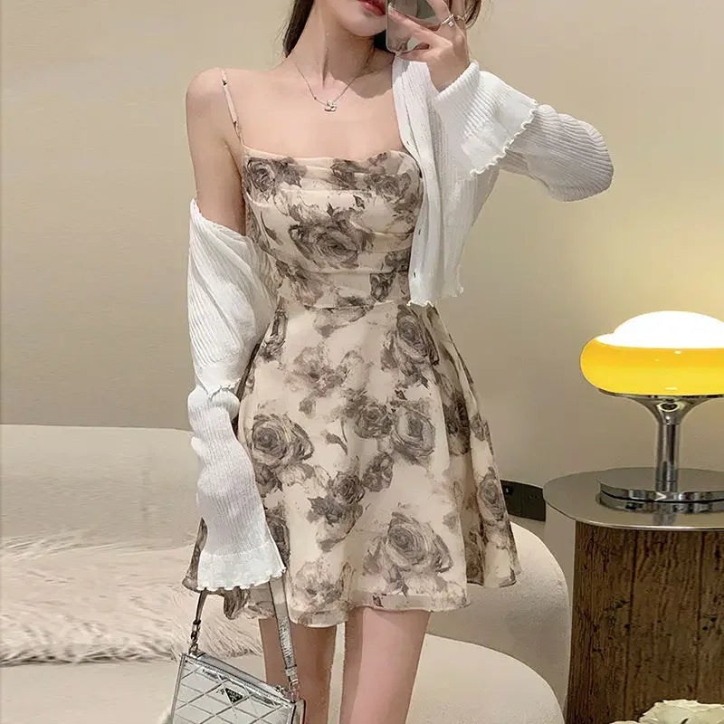 Slip Woman Dress Mini Sundress Off Shoulder Clothes Dresses for Women 2025 Beach Short Promotion Cheap Casual Retro New in X Y2k