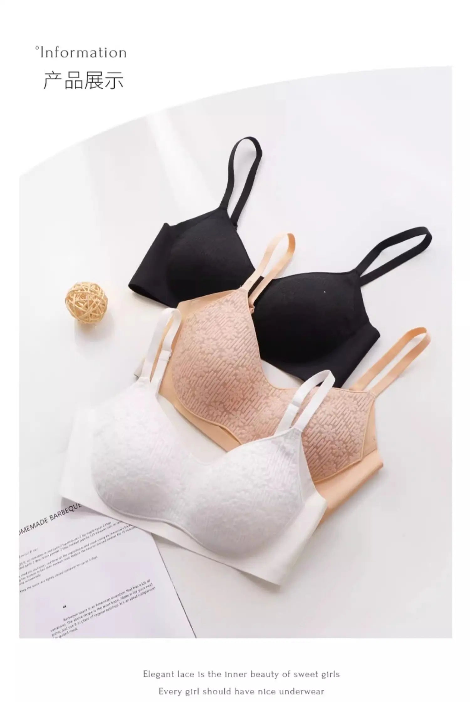Bra Full Cup Japanese Lace Ultra Thin Wirefree Minimiser Seamless Slimming Large Chest Comfort Lift Nude Skin Tone Everyday S-XL