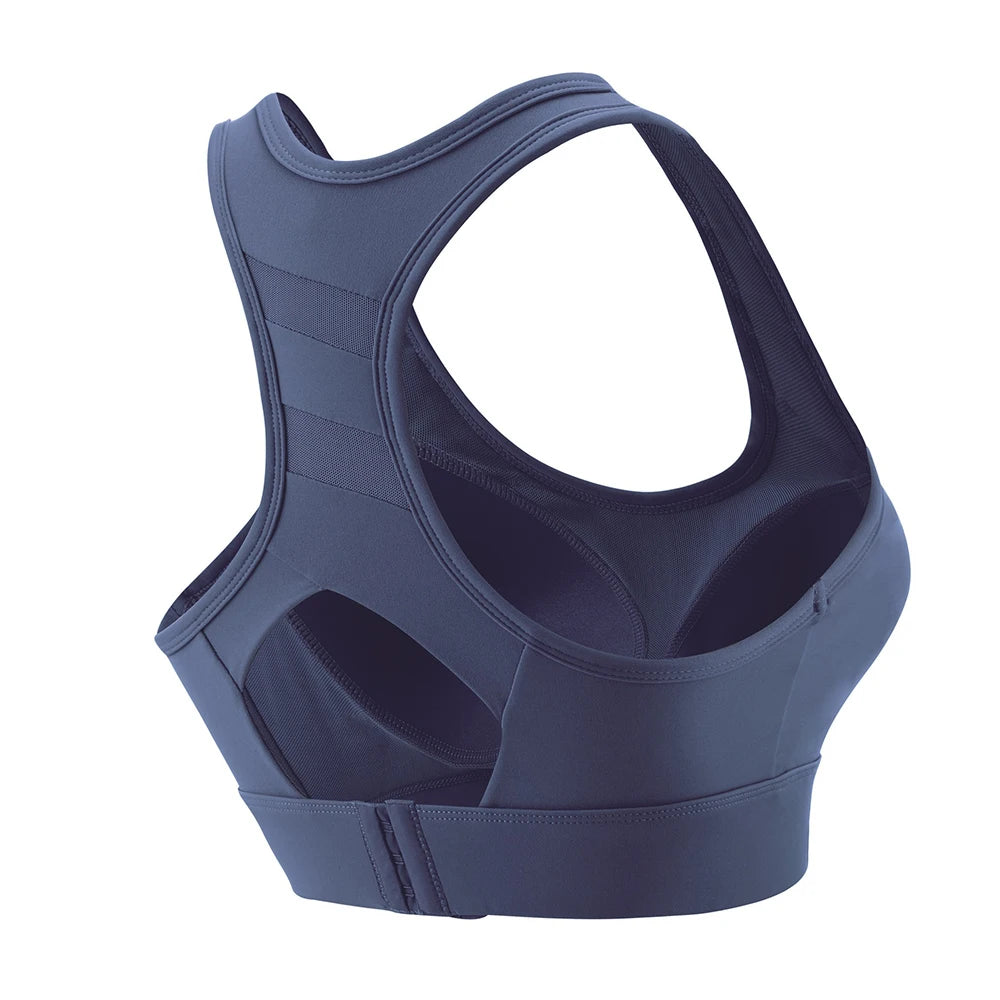 Sports Bras For Women High Impact Sports Bras Large Bust Push Up Brassiere Racerback Workout Running Tank Tops Yoga Vest