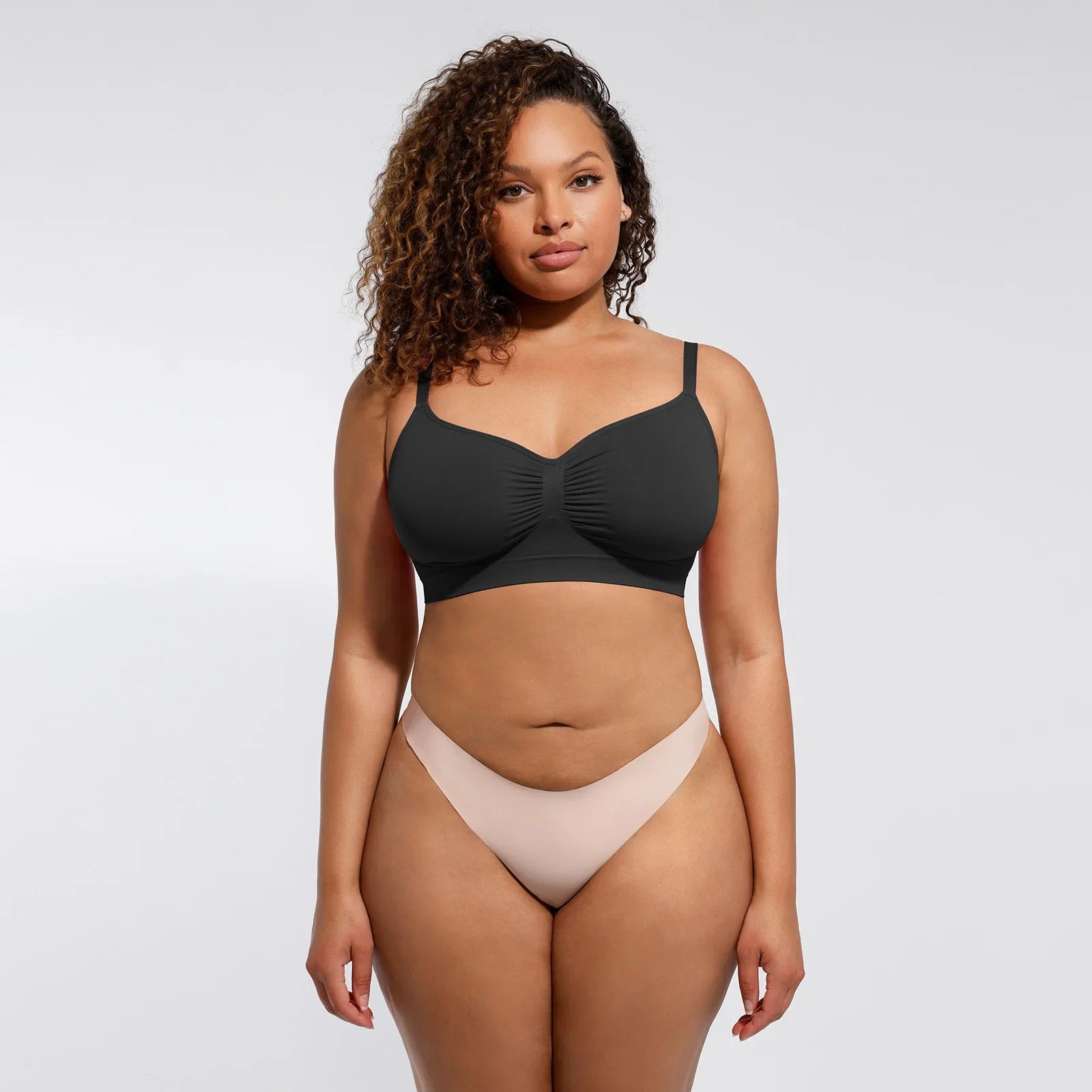 Adjustable Shoulder Straps Breasts Bra Seamless Bras Full Coverage Wireless Push Up Bra For Women Comfort Sculpting Bralettes