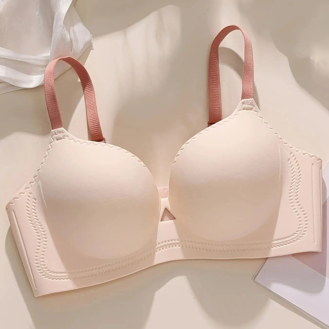 3D Cup Bra - Q-Soft & Plump Push-Up One-Piece Perfect for Small Busts Moulded Round Cup