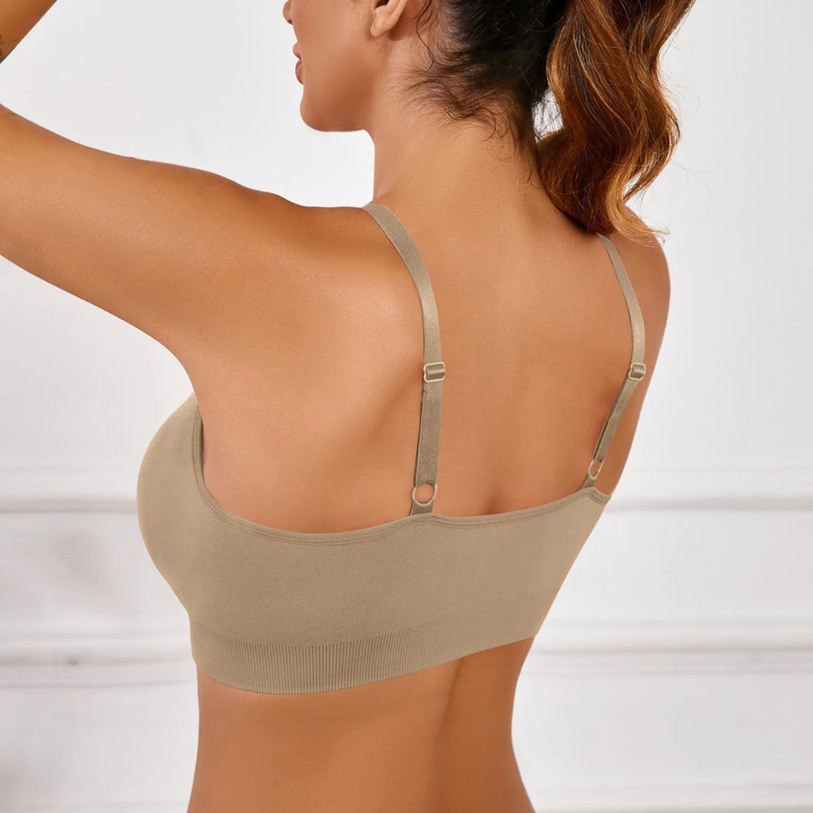 Adjustable Shoulder Straps Breasts Bra Seamless Bras Full Coverage Wireless Push Up Bra For Women Comfort Sculpting Bralettes