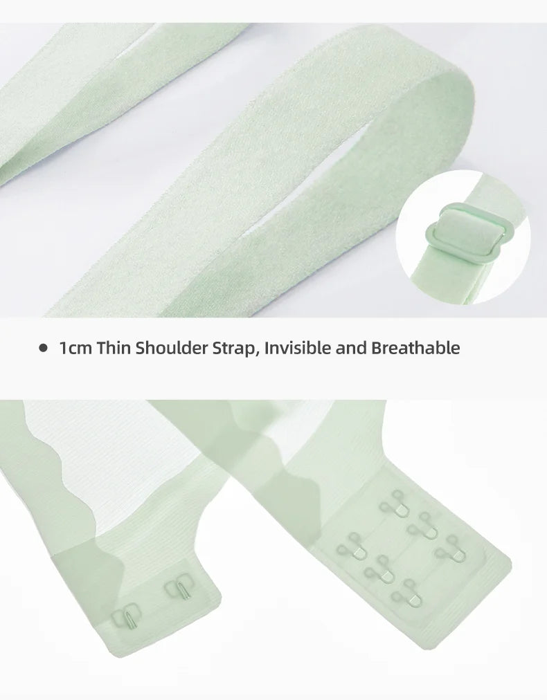 SUJIIN Push Up Bras for Women Summer Wireless Bralette Female Seamless Padded Small Chest Smoothing Mint Cooling Sexy Bra MX211