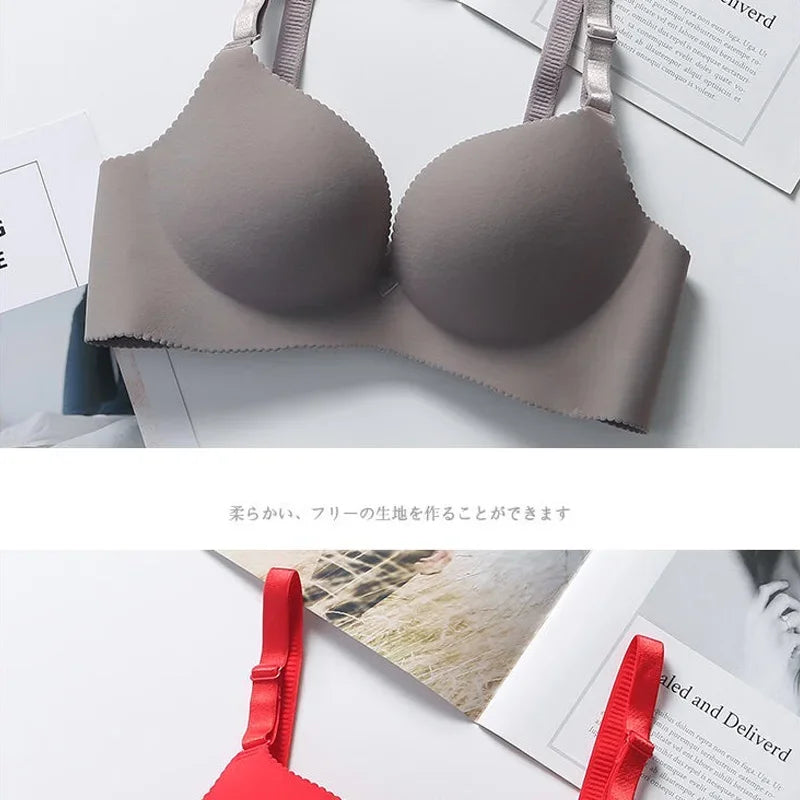 Wireless Seamless Bras for Women Push Up Bralette No Underwire, Ultra Soft Comfort Bra with Breathable Padding Sexy Everyday Li